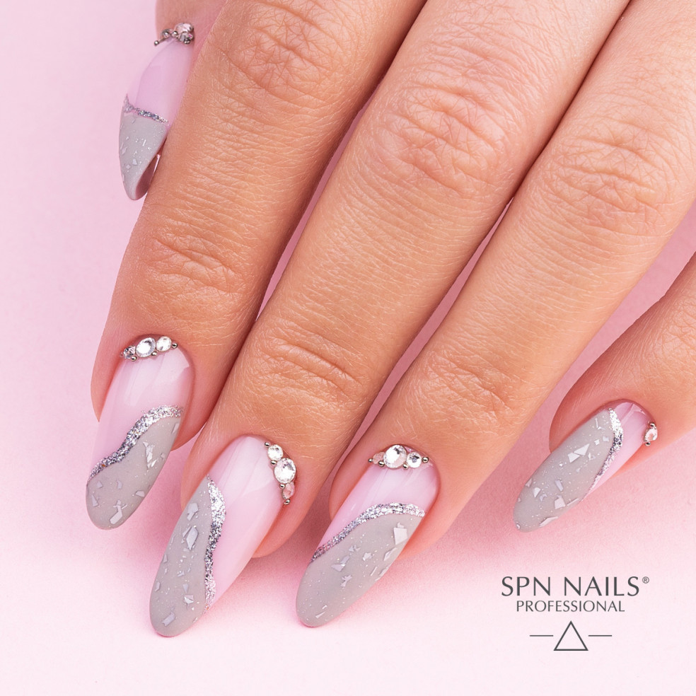 Lakier hybrydowy 943 Silver Drops UV...