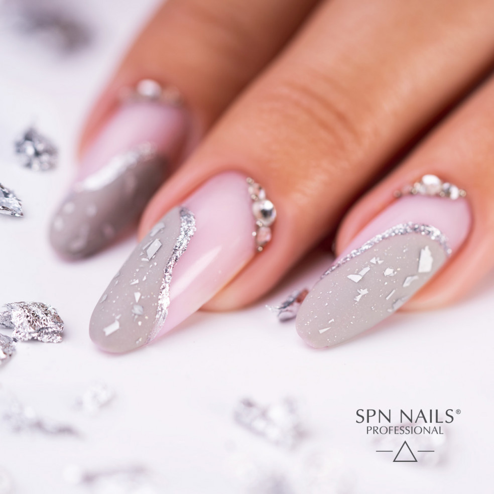 Lakier hybrydowy 943 Silver Drops UV...