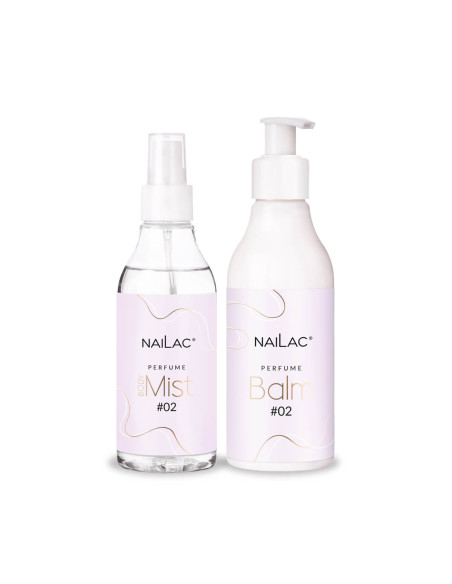 SET Nailac perfumed cosmetics: balm + body mist - fragrance #02