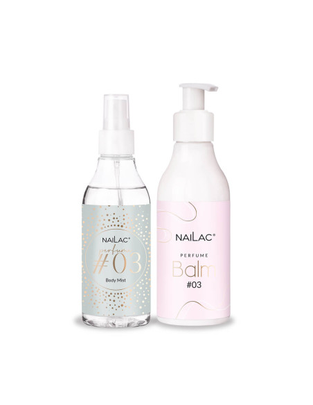 SET Nailac perfumed cosmetics: balm + body mist - fragrance #03