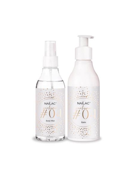 SET Nailac perfumed cosmetics: balm + body mist - fragrance #04