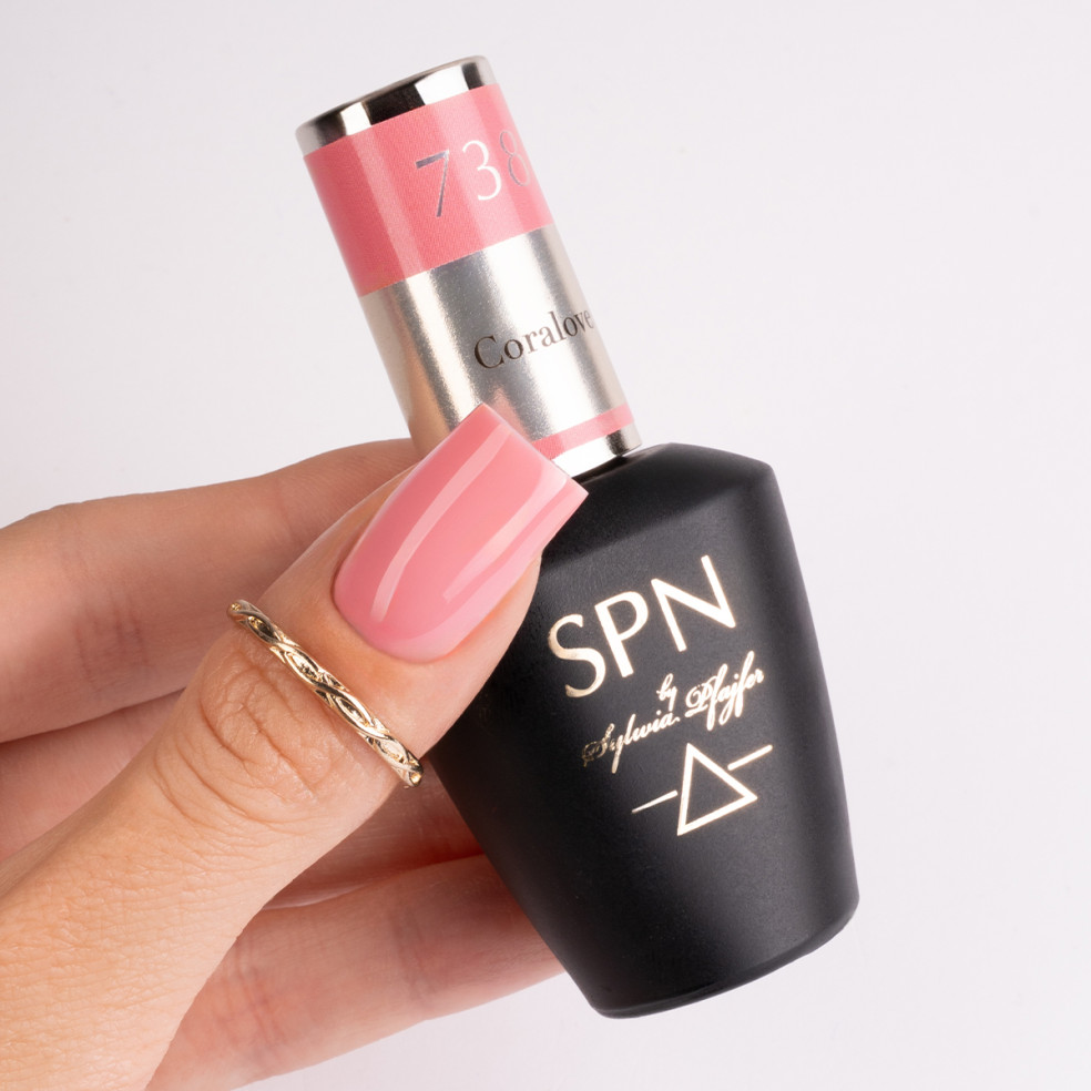 Lakier hybrydowy 738 Coralove UV LaQ 8ml