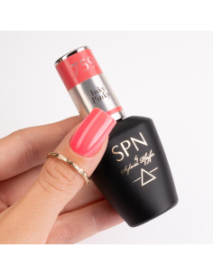 Butelka z lakierem hybrydowym i splash w kolorze różowym 759 Inky Pinky UV LaQ 2