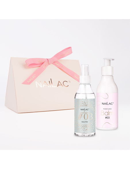 SET Nailac perfumed cosmetics: balm + body mist - fragrance #03