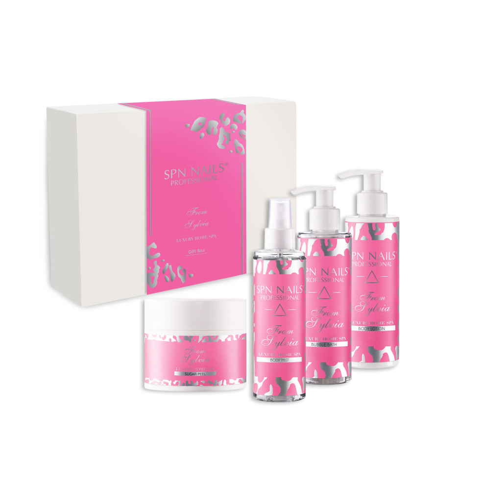 A set of perfumed SPA cosmetics in an...