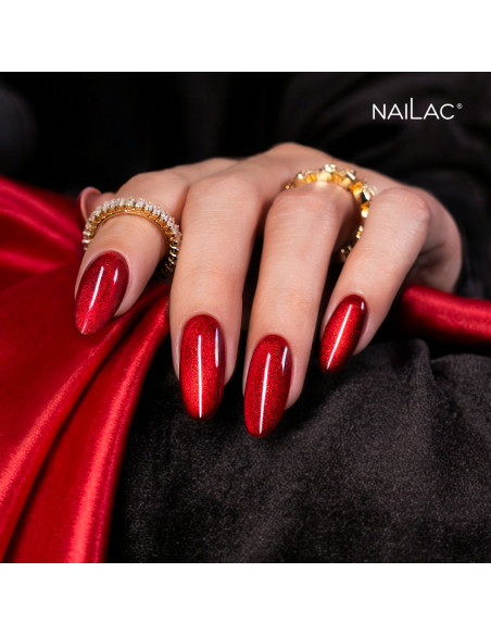 Lakier hybrydowy Porcelain Effect #09 - RED Edition NaiLac 7ml