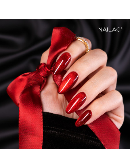 Hybrid polish Porcelain Effect #09 - RED Edition NaiLac 7ml