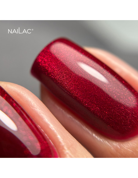 Hybrid polish Porcelain Effect #08 - RED Edition NaiLac 7ml