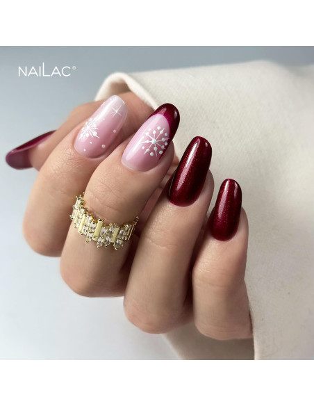 Hybrid polish Porcelain Effect #08 - RED Edition NaiLac 7ml