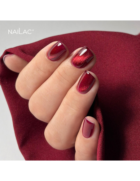 Hybrid polish Porcelain Effect #07 - RED Edition NaiLac 7ml