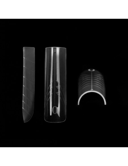 Dual Formy Classic Square SPN Nails - górne formy do żelu i akrylożelu - kształt kwadrat 150 szt