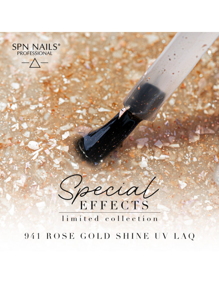 Lakier hybrydowy 941 Rose Gold Shine UV LaQ 8ml - Termin ważności 03.2026