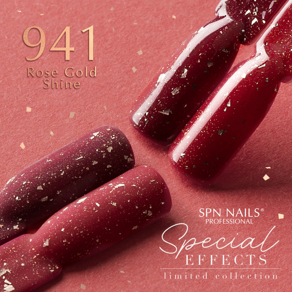 Lakier hybrydowy 941 Rose Gold Shine...