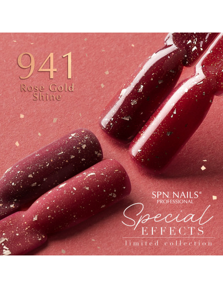 Lakier hybrydowy 941 Rose Gold Shine UV LaQ 8ml - Termin ważności 03.2026