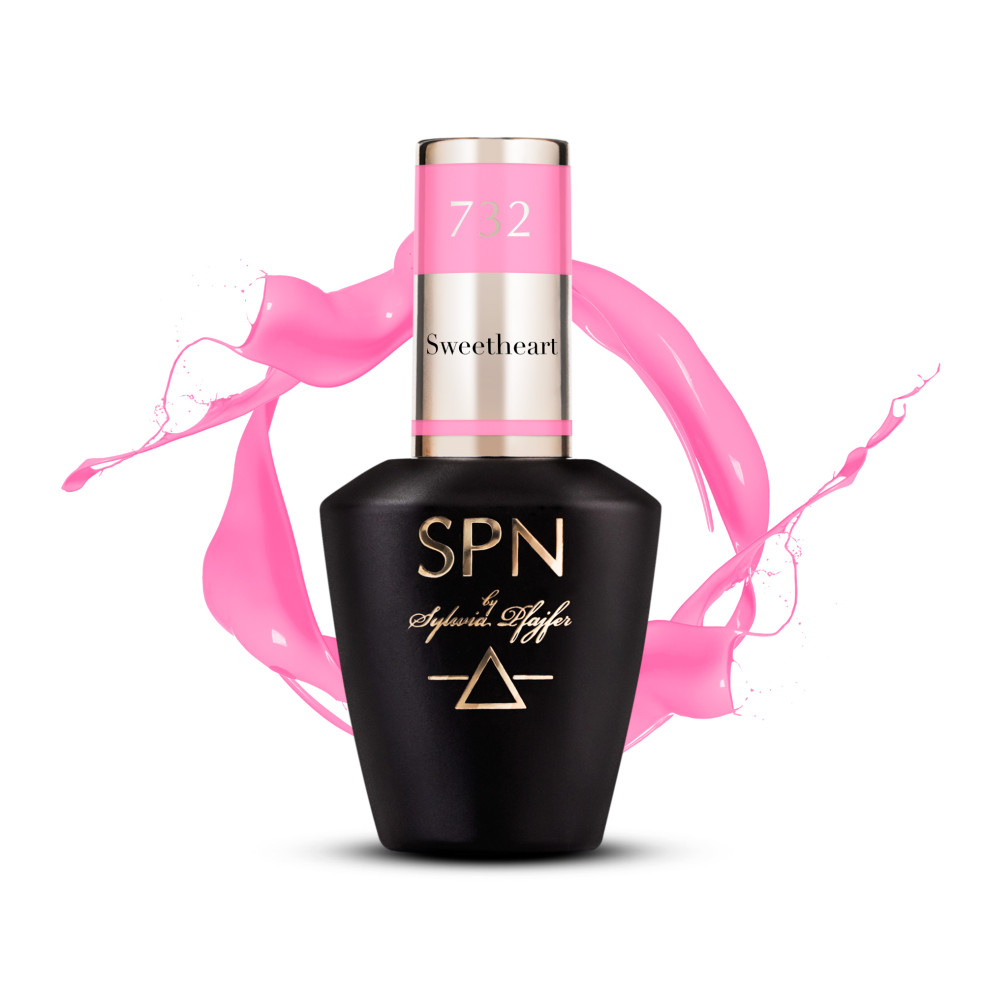 Butelka z lakierem hybrydowym i splashem w kolorze różowym