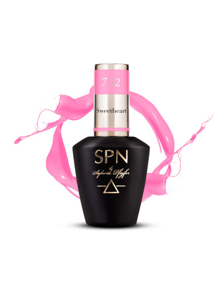 Butelka z lakierem hybrydowym i splashem w kolorze różowym