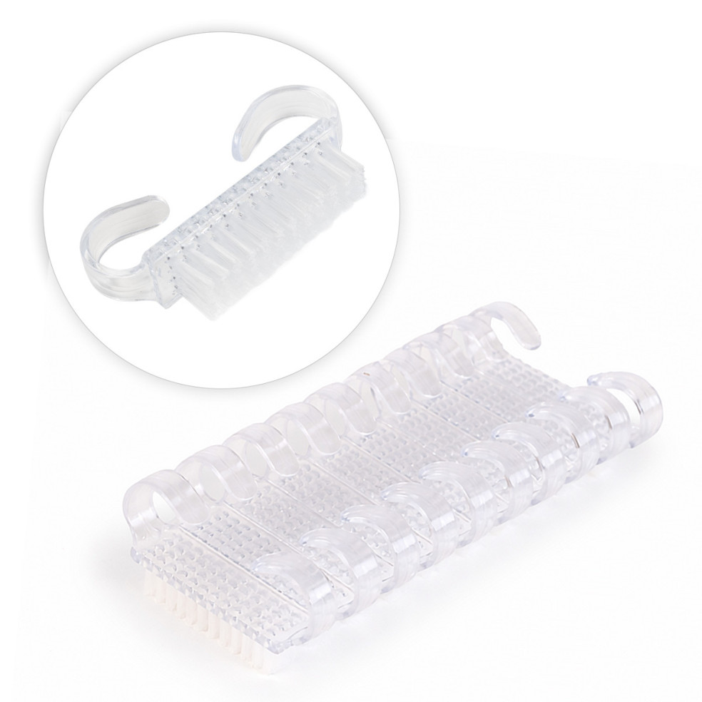 Manicure dust brush transparent - 10 pcs