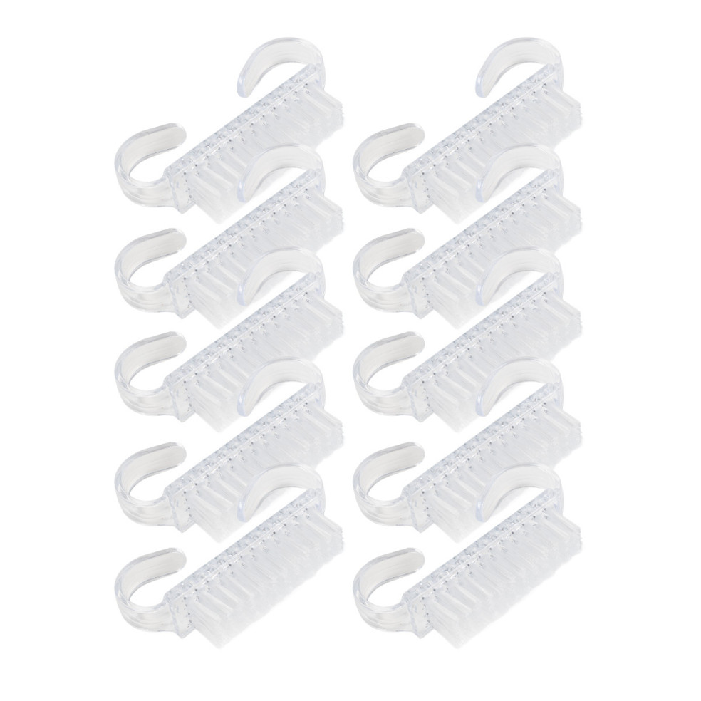 Manicure dust brush transparent - 10 pcs