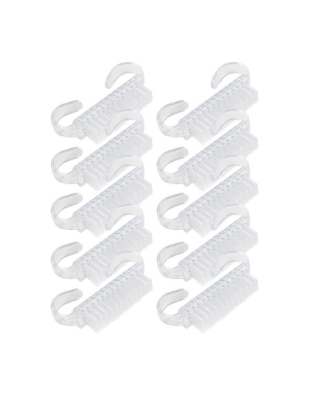 Manicure dust brush transparent - 10 pcs