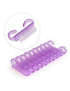 zestaw 10 fioletowych mini szczoteczek do usuwania pyłu 2