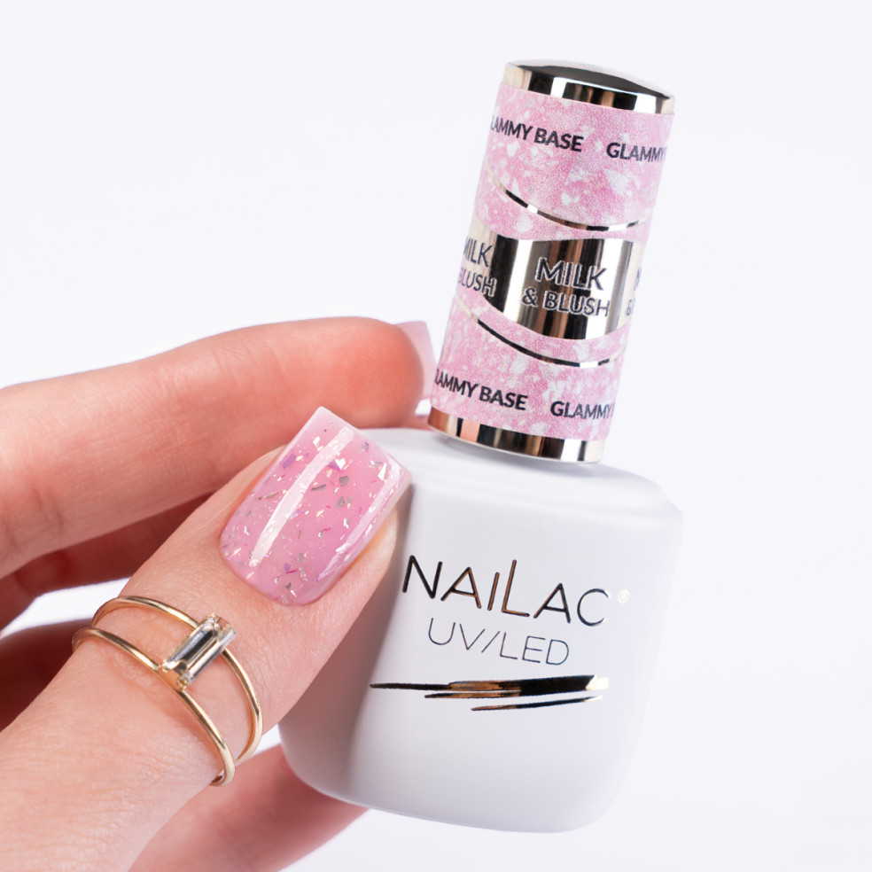 Rubber Base Glammy Base Milk&Blush...