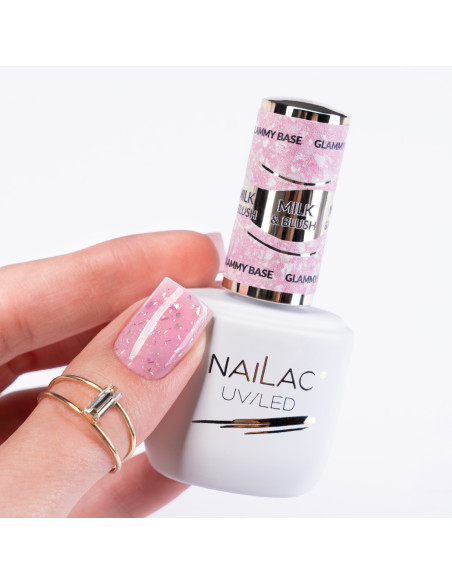 Rubber Base Glammy Base Milk&Blush NaiLac 7ml