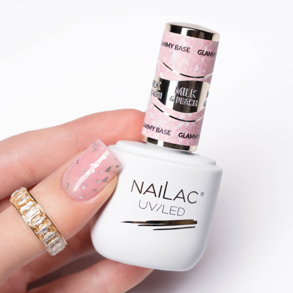 Rubber Base Glammy Base Milk&Peach...