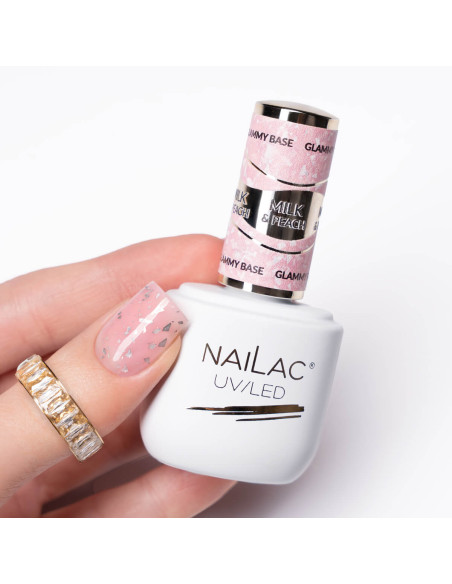 Rubber Base Glammy Base Milk&Peach NaiLac 7ml