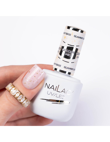 Rubber Base Glammy Base Golden Milk NaiLac 7ml