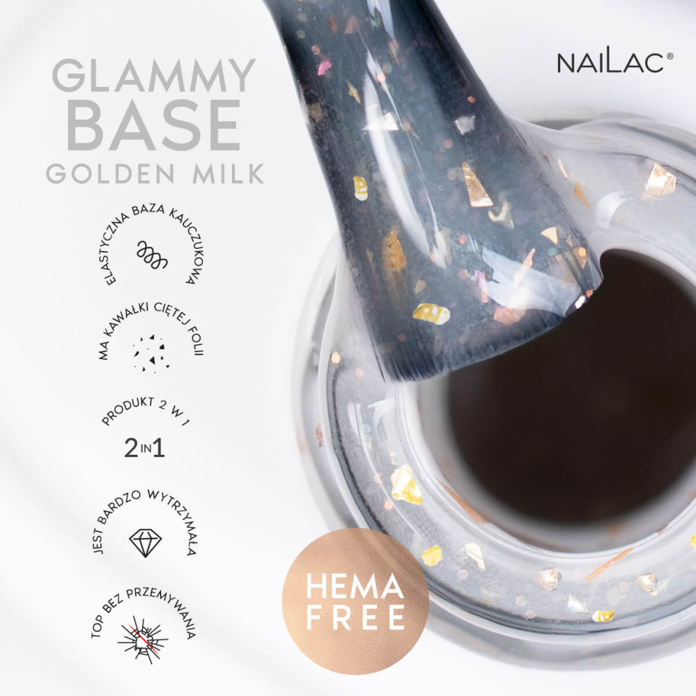 Baza kauczukowa Glammy Base Golden...