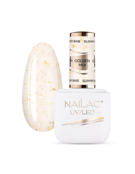Baza kauczukowa Glammy Base Golden Milk NaiLac 7ml