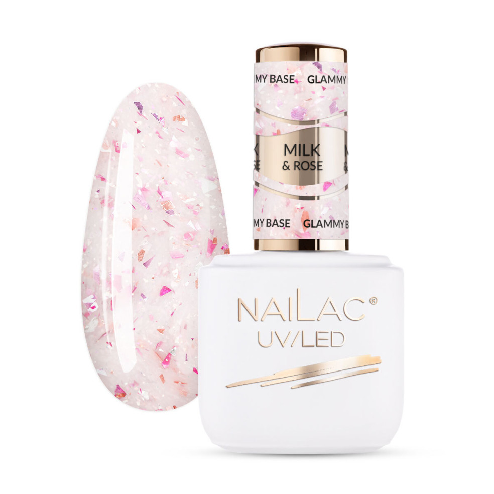 Rubber Base Glammy Base Milk&Rose...