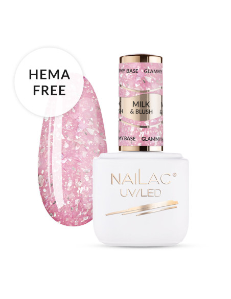 Baza kauczukowa Glammy Base Milk&Blush NaiLac 7ml