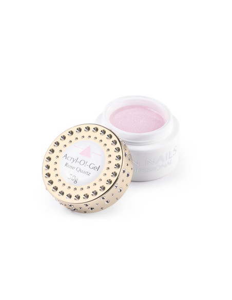 Akrylożel Acryl-O!-Gel Rose Quartz różowy z brokatem 50g