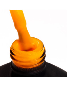 Butelka z lakierem hybrydowym i splashem w kolorze neonowym pomarańczowym 2