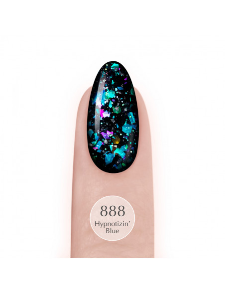Lakier hybrydowy 888 Hypnotizin' Blue UV LaQ 8ml  - Termin ważności 06.2026
