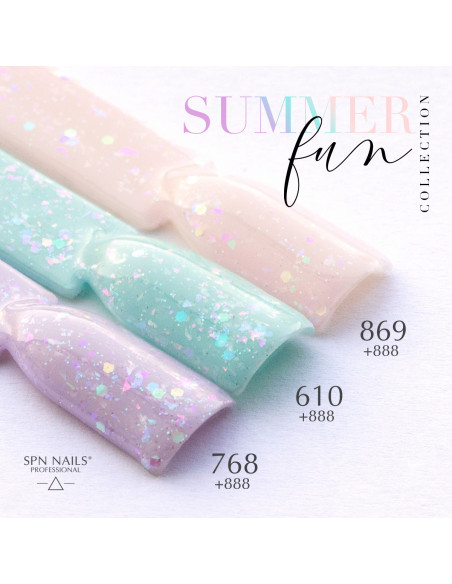 Lakier hybrydowy 888 Hypnotizin' Blue UV LaQ 8ml  - Termin ważności 06.2026