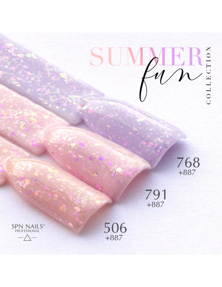 Lakier hybrydowy 887 Funny Bunny UV LaQ 8ml - Termin ważności 06.2026