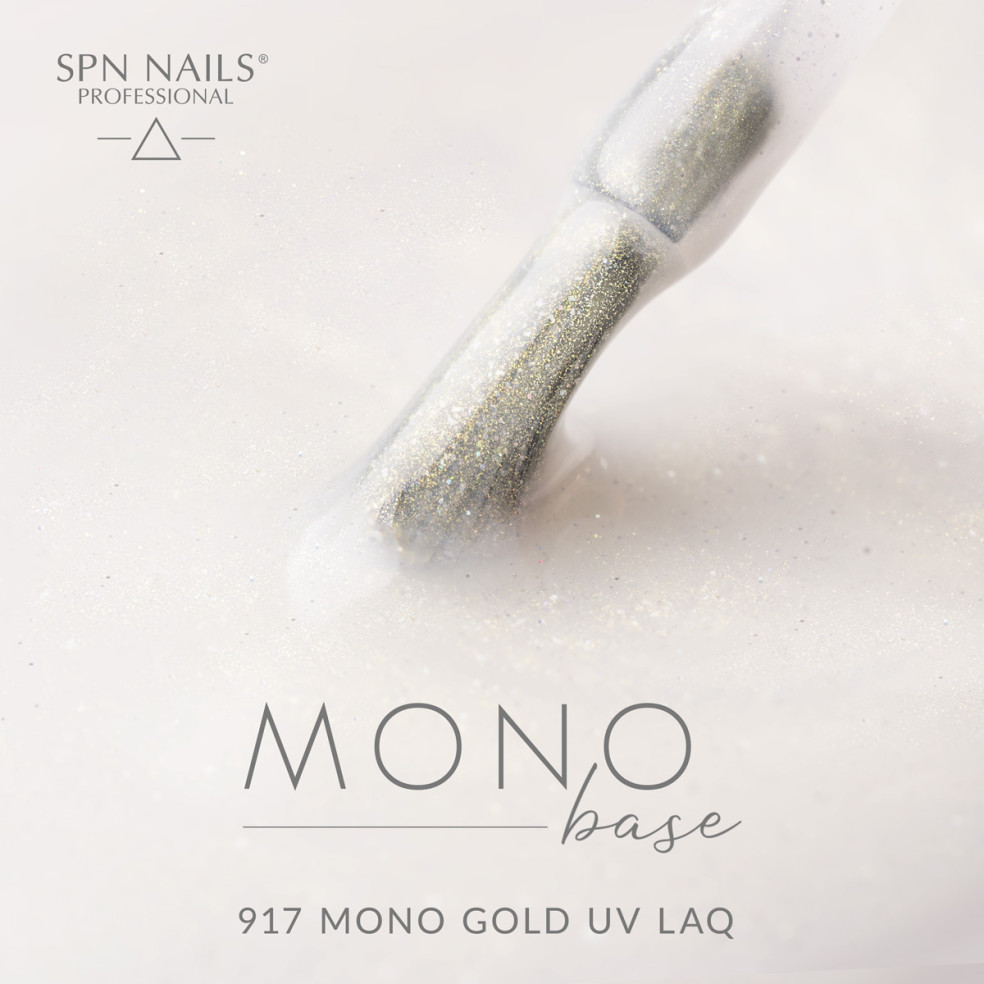 Lakier hybrydowy 917 Mono Gold UV LaQ...