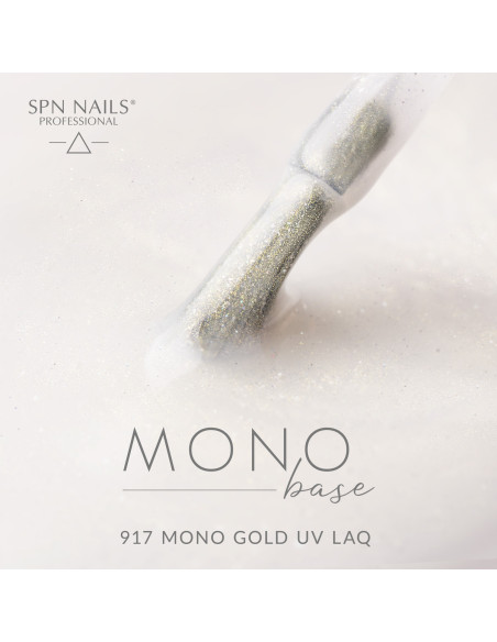 Lakier hybrydowy 917 Mono Gold UV LaQ 8ml - Termin ważności 06.2026