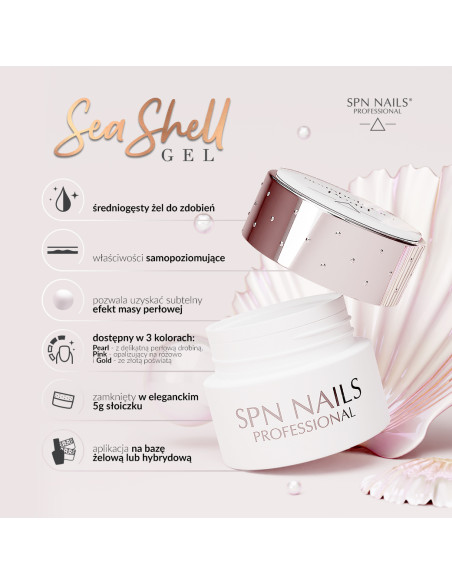 SeaShell Gel Pink 5g - Termin ważności 06.2026