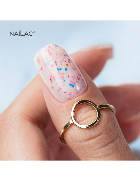 Baza kauczukowa Glammy Base Milk&Confetti NaiLac 10ml