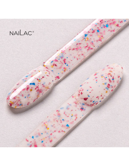 Rubber Base Glammy Base Milk&Confetti NaiLac 10ml