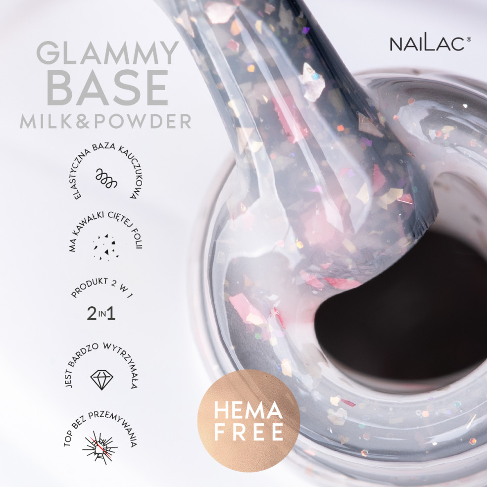 Rubber Base Glammy Base Milk&Powder...
