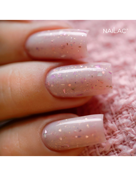 Rubber Base Glammy Base Milk&Purple NaiLac 10ml