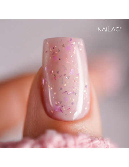 Rubber Base Glammy Base Milk&Purple NaiLac 10ml