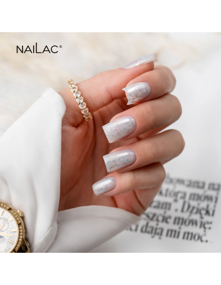 Baza kauczukowa Glammy Base Milk&Silver NaiLac 10ml