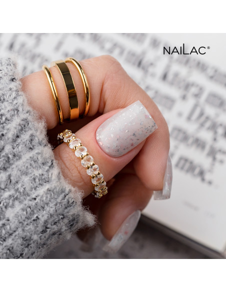 Baza kauczukowa Glammy Base Milk&Silver NaiLac 10ml