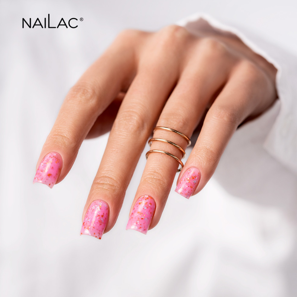 Rubber Base Glammy Base Pink NaiLac 10ml