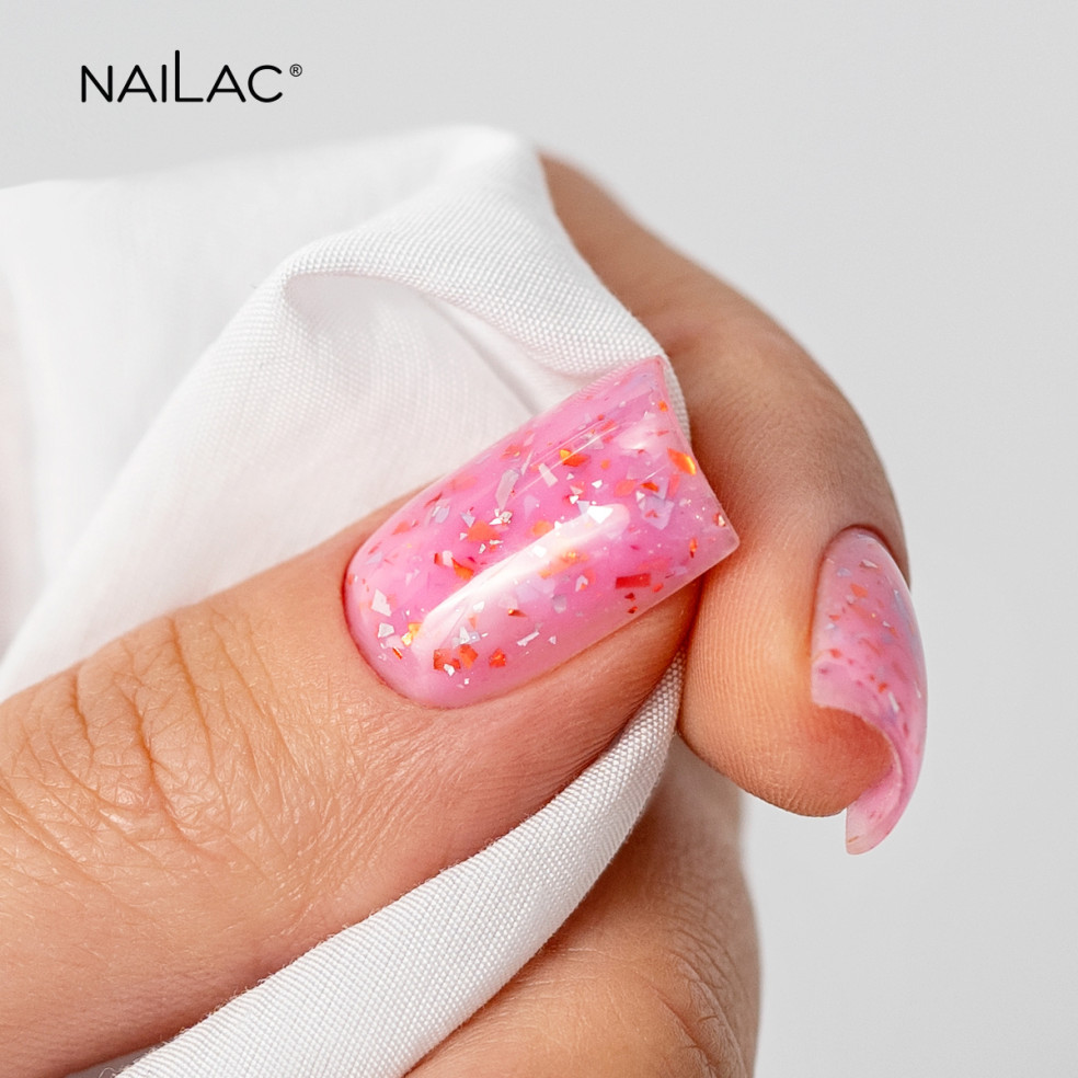 Rubber Base Glammy Base Pink NaiLac 10ml